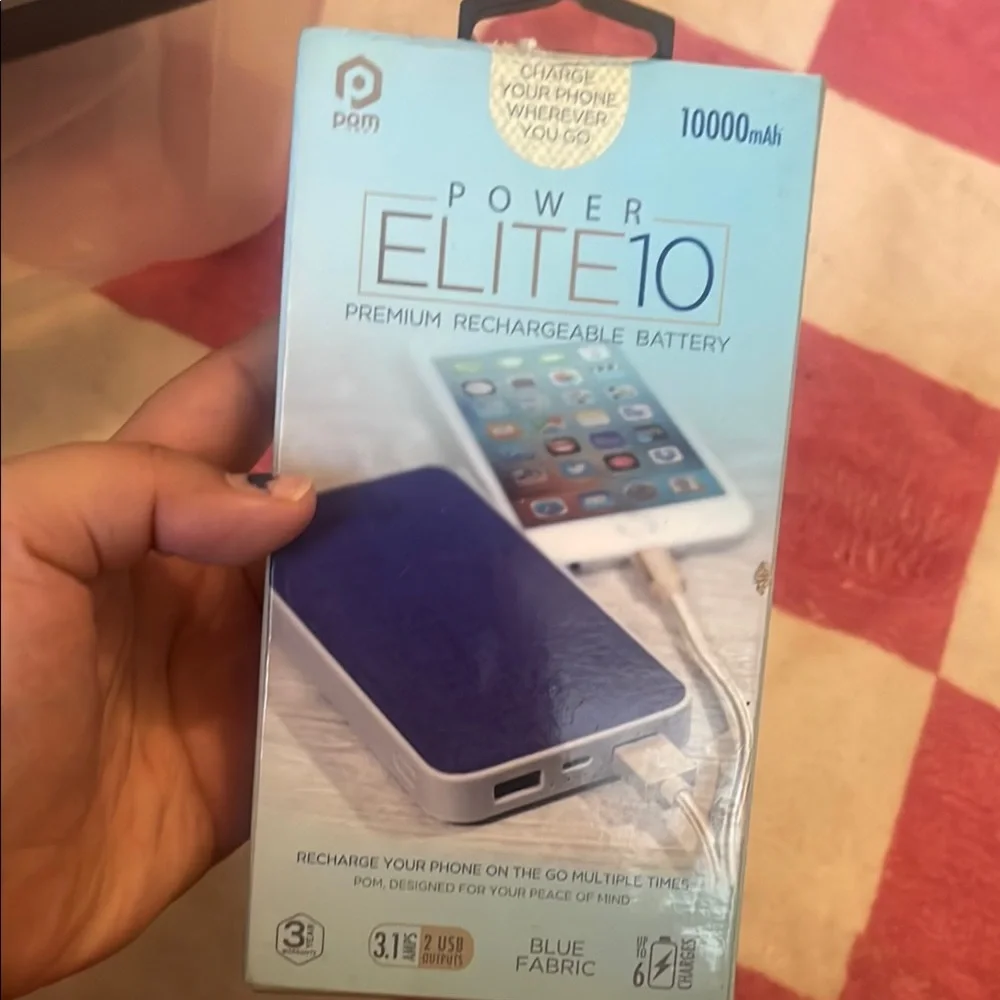 Power Elite 10 Blue Portable Charger